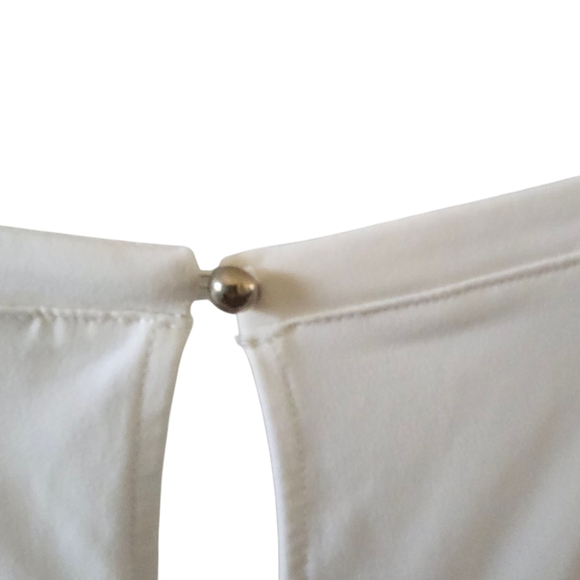 Chico's White and Gold Patterned Blouse - Picture 5 of 7